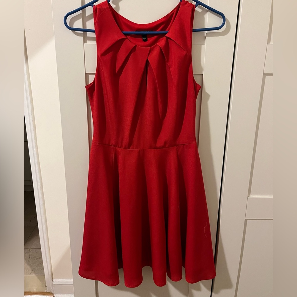 Red Express fit and flare dress!